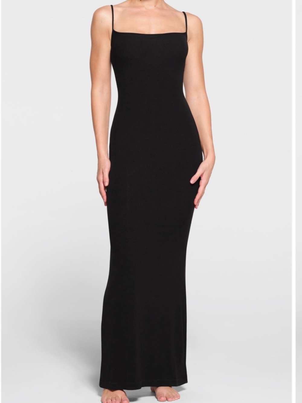 SKIMS Black Fits Everybody Maxi Dress M